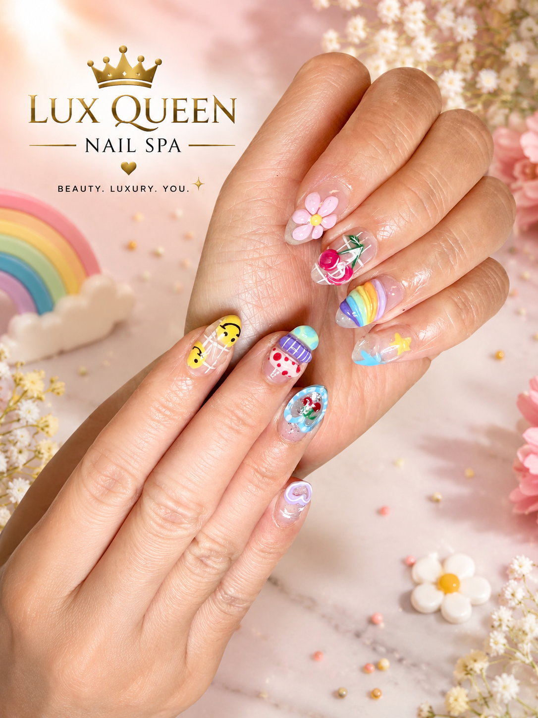 Lux Queen's Nails Spa logo