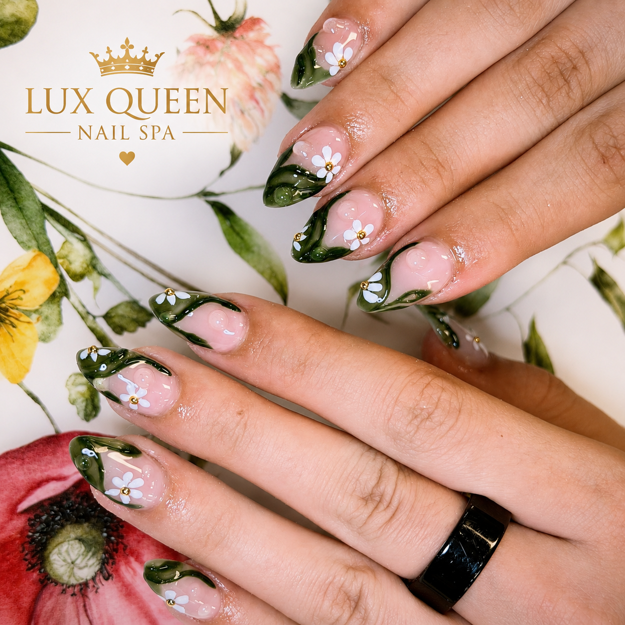 Lux Queen's Nails Spa nail work in Huntersville, North Carolina